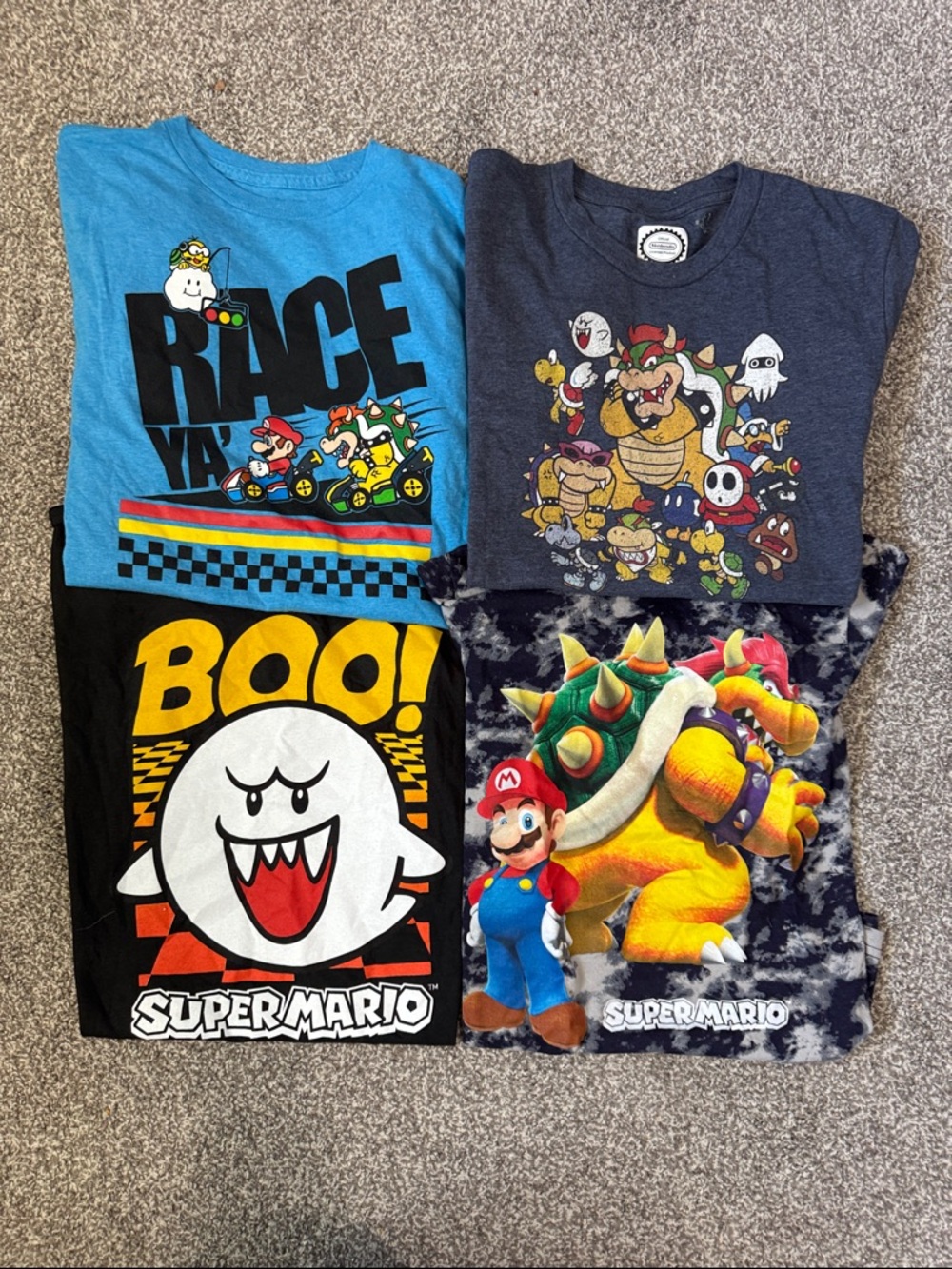 Nintendo Kids' Super Mario & Bowser Graphic Tees
